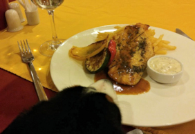 Dinner at the Ramada hotel